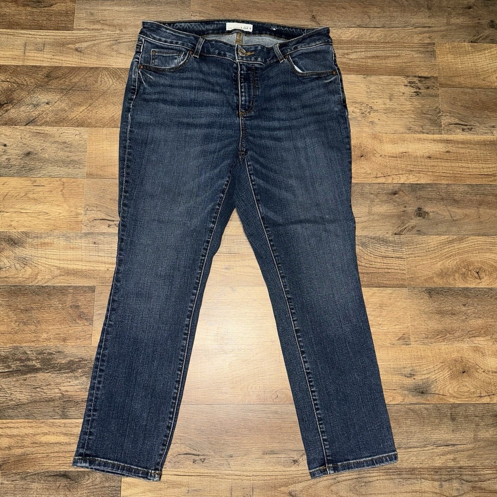 LOFT Women's Curvy Skinny Crop Jeans Size 30/10